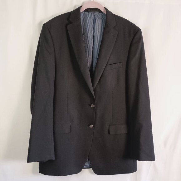Calvin Klein Men’s 2-Button Wool Blazer Jacket Size 42L Classic Fit - Picture 1 of 6